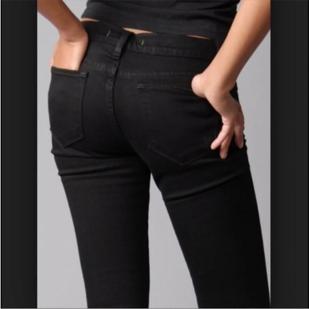 J Brand Jett Black Low Rise Skinny Ankle Jeans